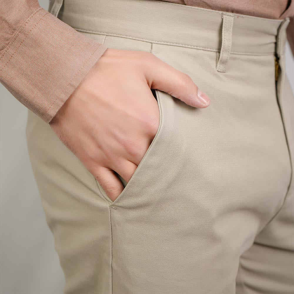 Men's Regular Straight Stretch Khaki Pants