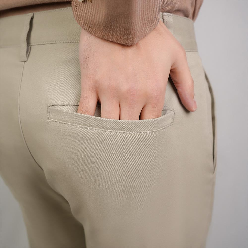Men's Regular Straight Stretch Khaki Pants