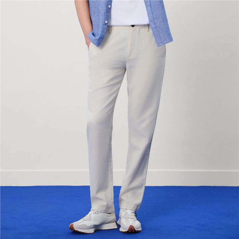 Men's Slim Taper Linen Cotton Khakis