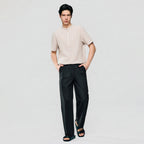 Men Relaxed Linen Cotton Straight Khakis