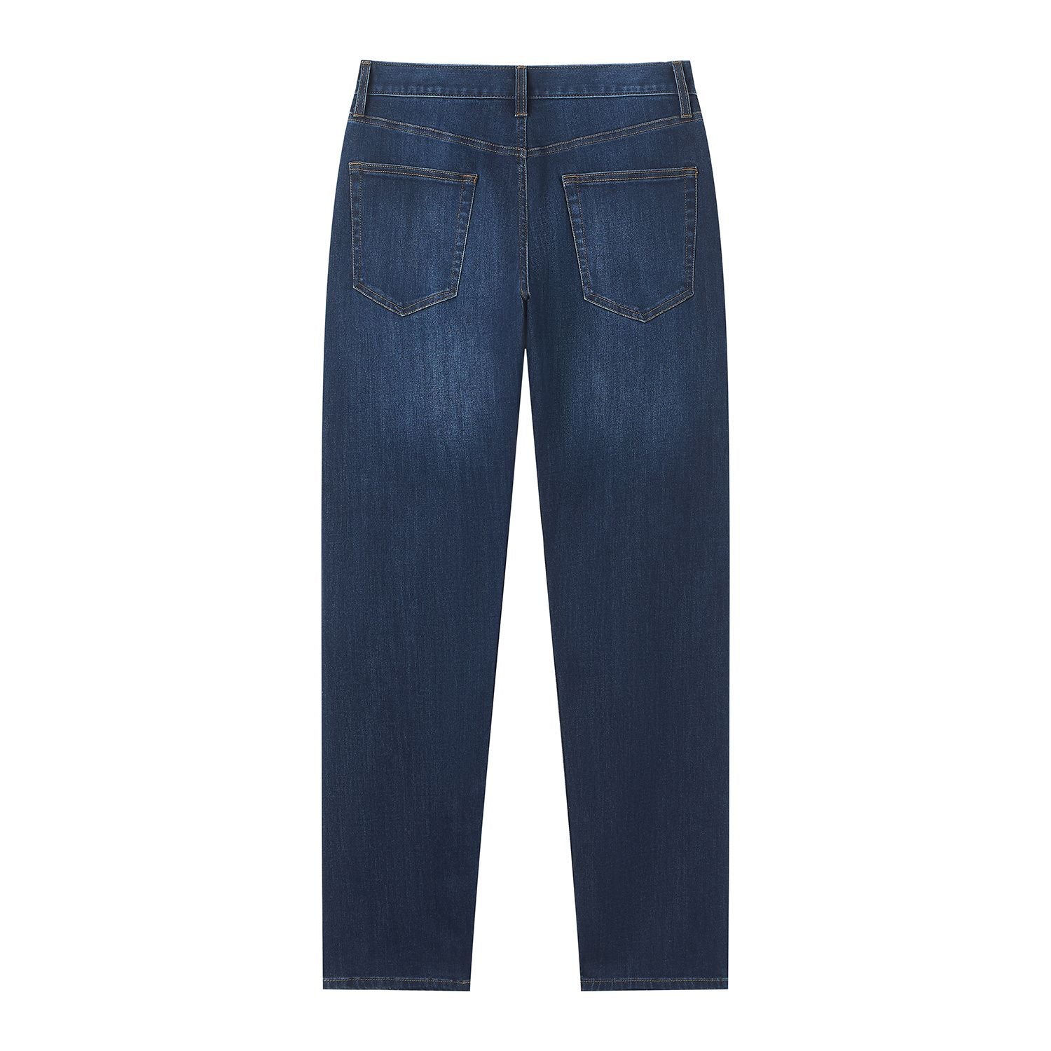 Men Tapered Stretch Denim Indigo Jeans