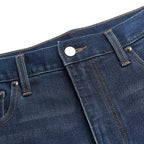 Men Tapered Stretch Denim Indigo Jeans