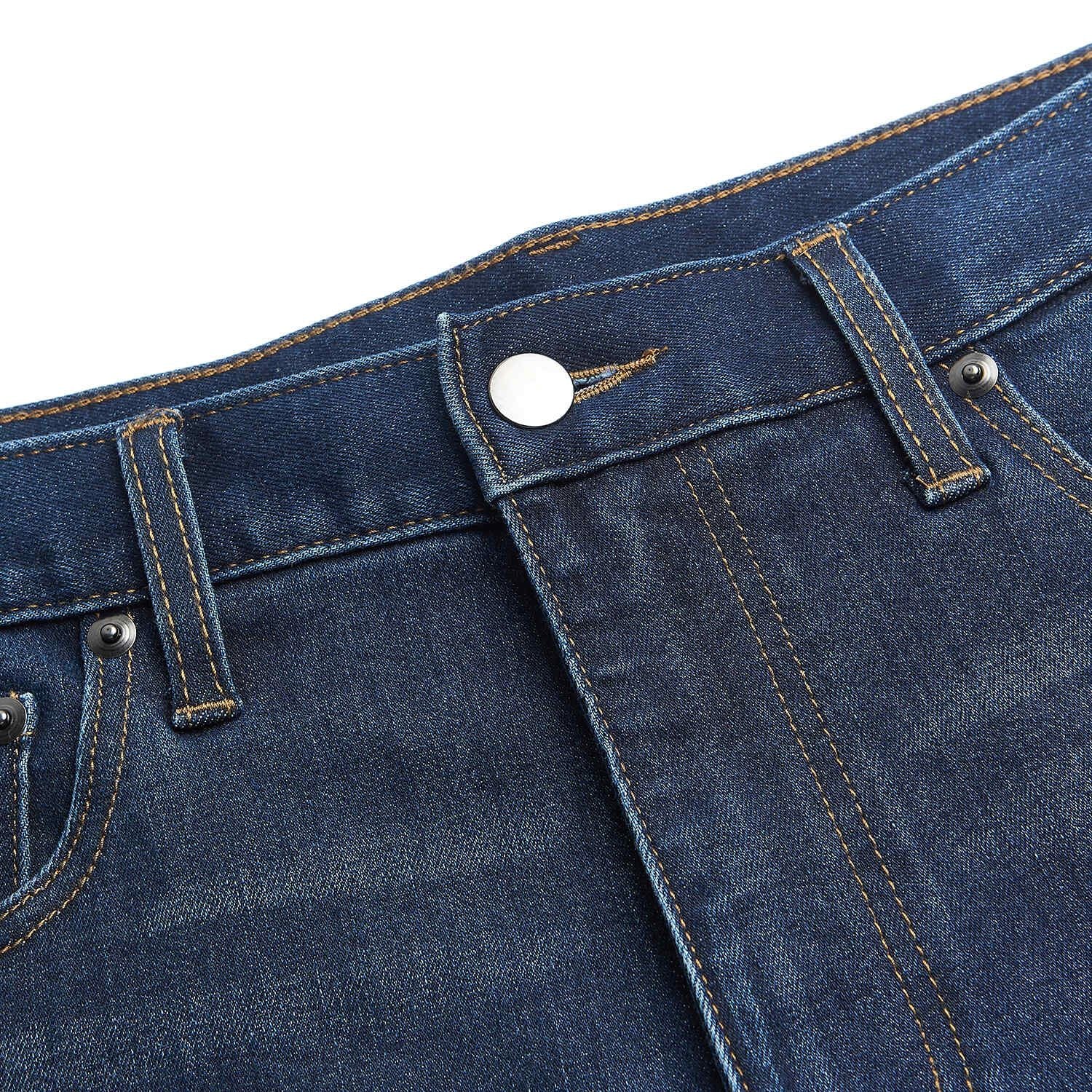 Men Tapered Stretch Denim Indigo Jeans