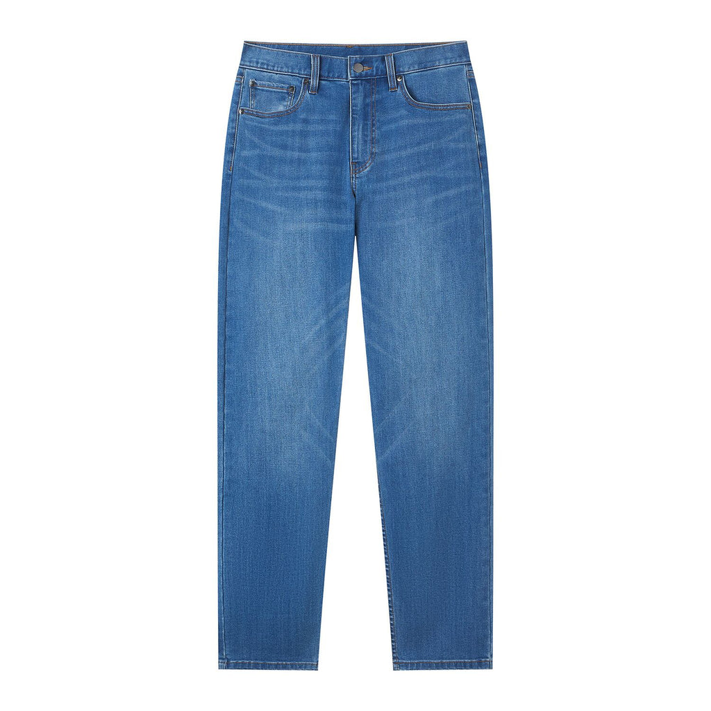 Men Tapered Stretch Denim Indigo Jeans