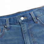 Men Tapered Stretch Denim Indigo Jeans