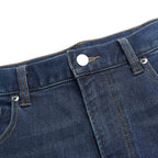 Men Straight Stretch Denim Indigo Jeans