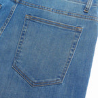 Men Straight Stretch Denim Indigo Jeans