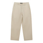 Men Loose Straight Cotton Poplin Khakis
