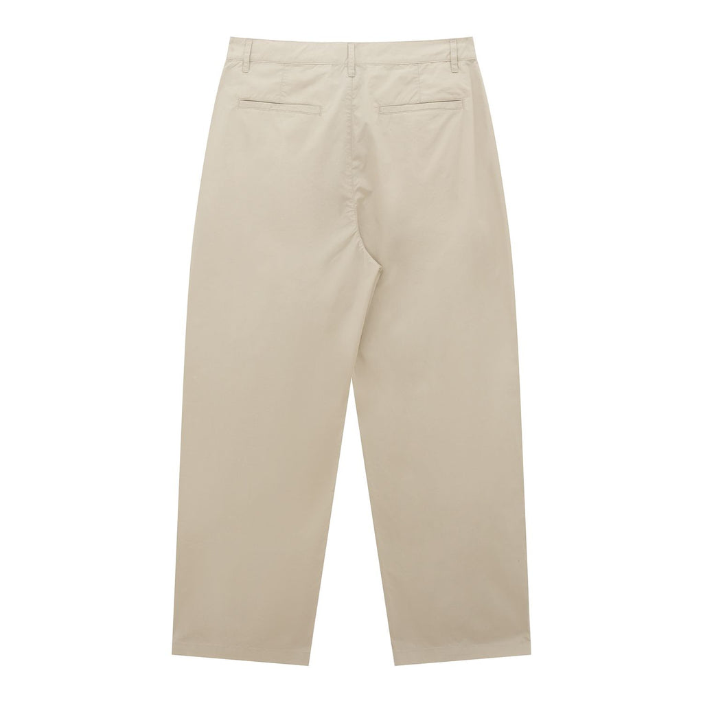 Men Loose Straight Cotton Poplin Khakis