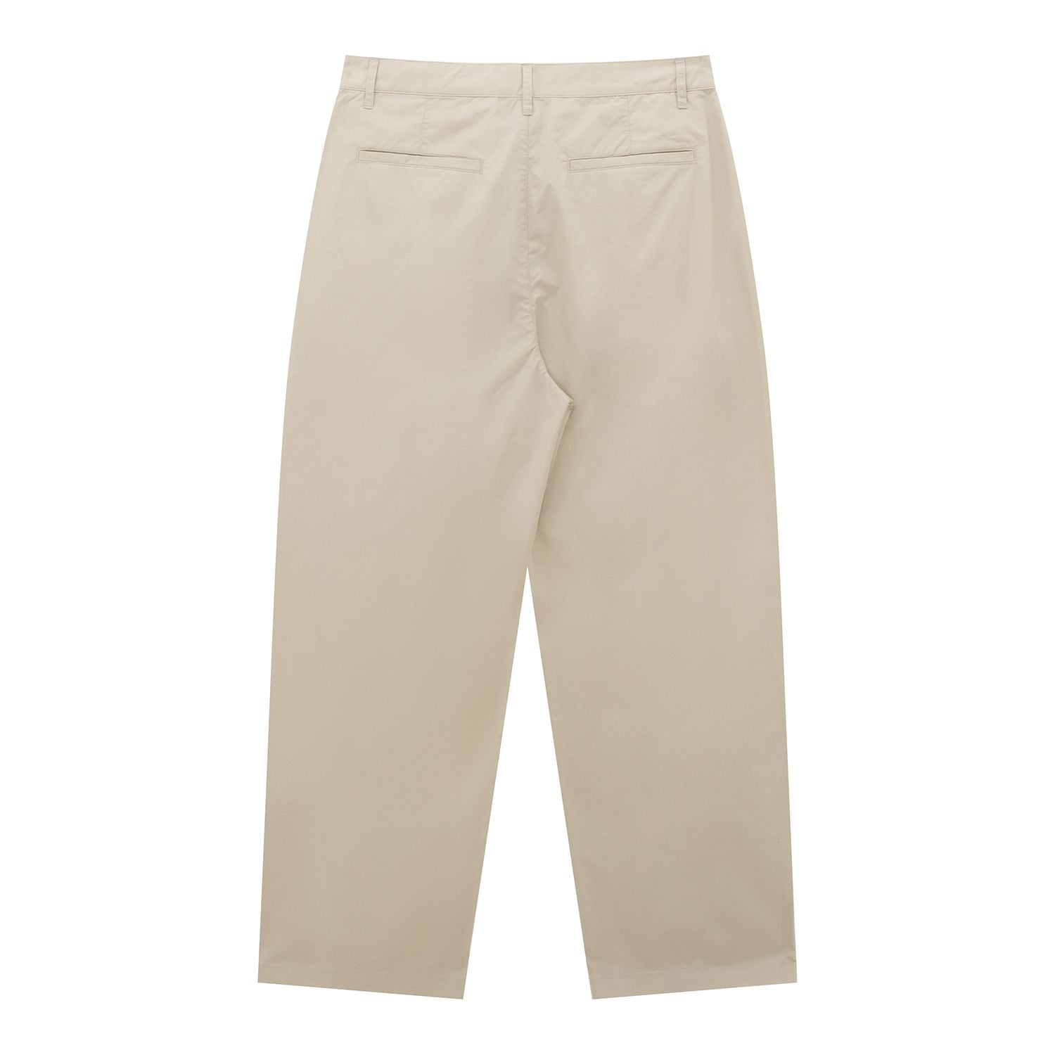 Men Loose Straight Cotton Poplin Khakis