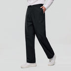 Men Loose Straight Cotton Poplin Khakis
