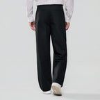 Men Loose Straight Cotton Poplin Khakis