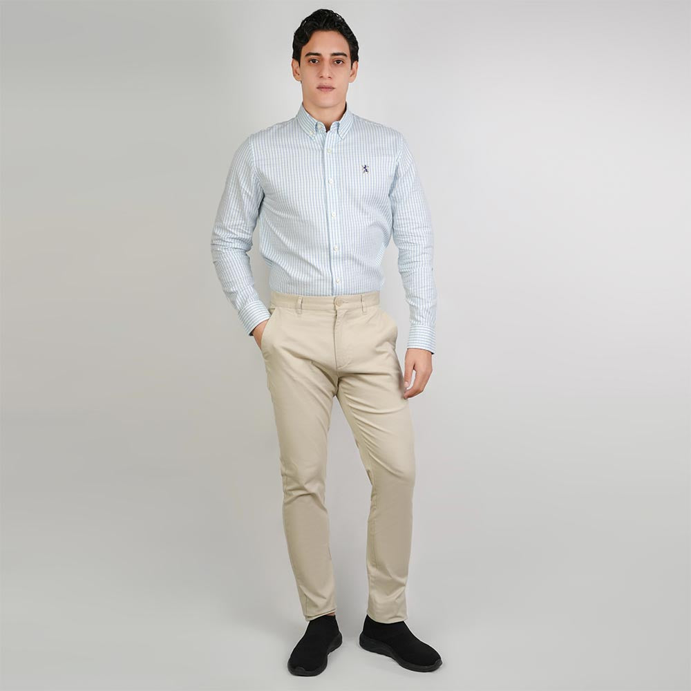 Men Regular Taper Stretch Twill Khakis