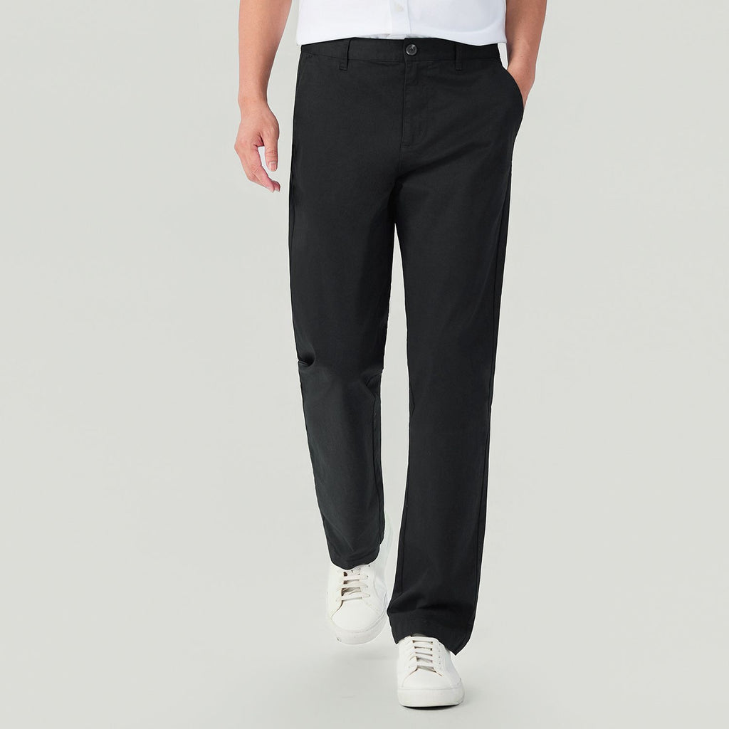 Men Regular Taper Stretch Twill Khakis