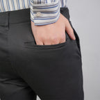 Men Regular Taper Stretch Twill Khakis