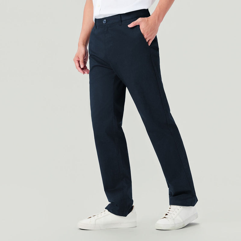 Men Regular Taper Stretch Twill Khakis