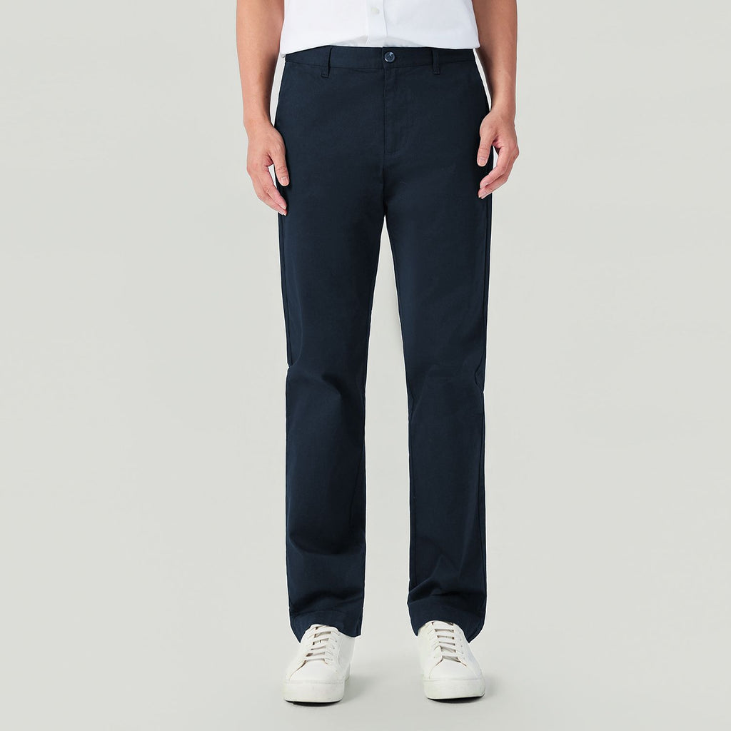 Men Regular Taper Stretch Twill Khakis