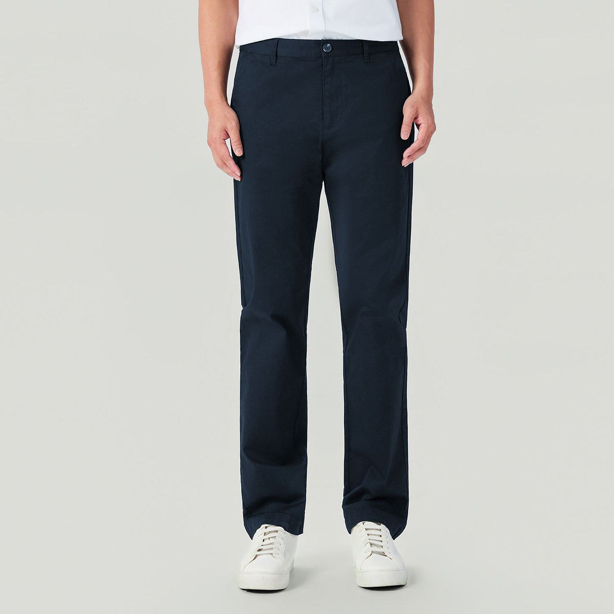 Men Regular Taper Stretch Twill Khakis