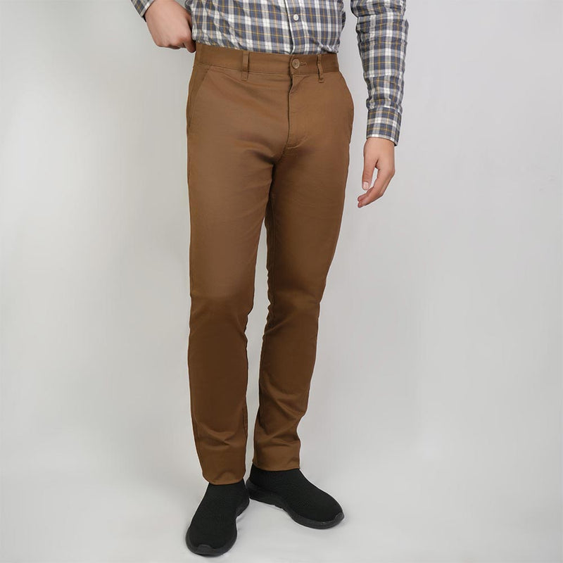 Men Regular Taper Stretch Twill Khakis