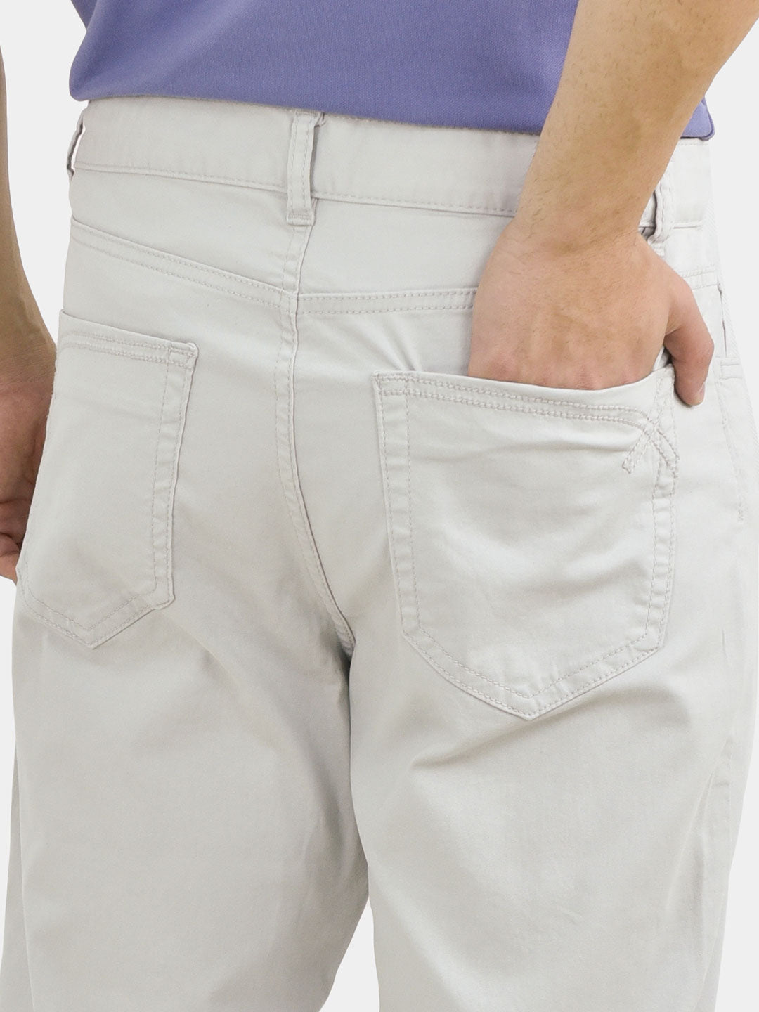Men's Stretchy Mid Rise Khakis