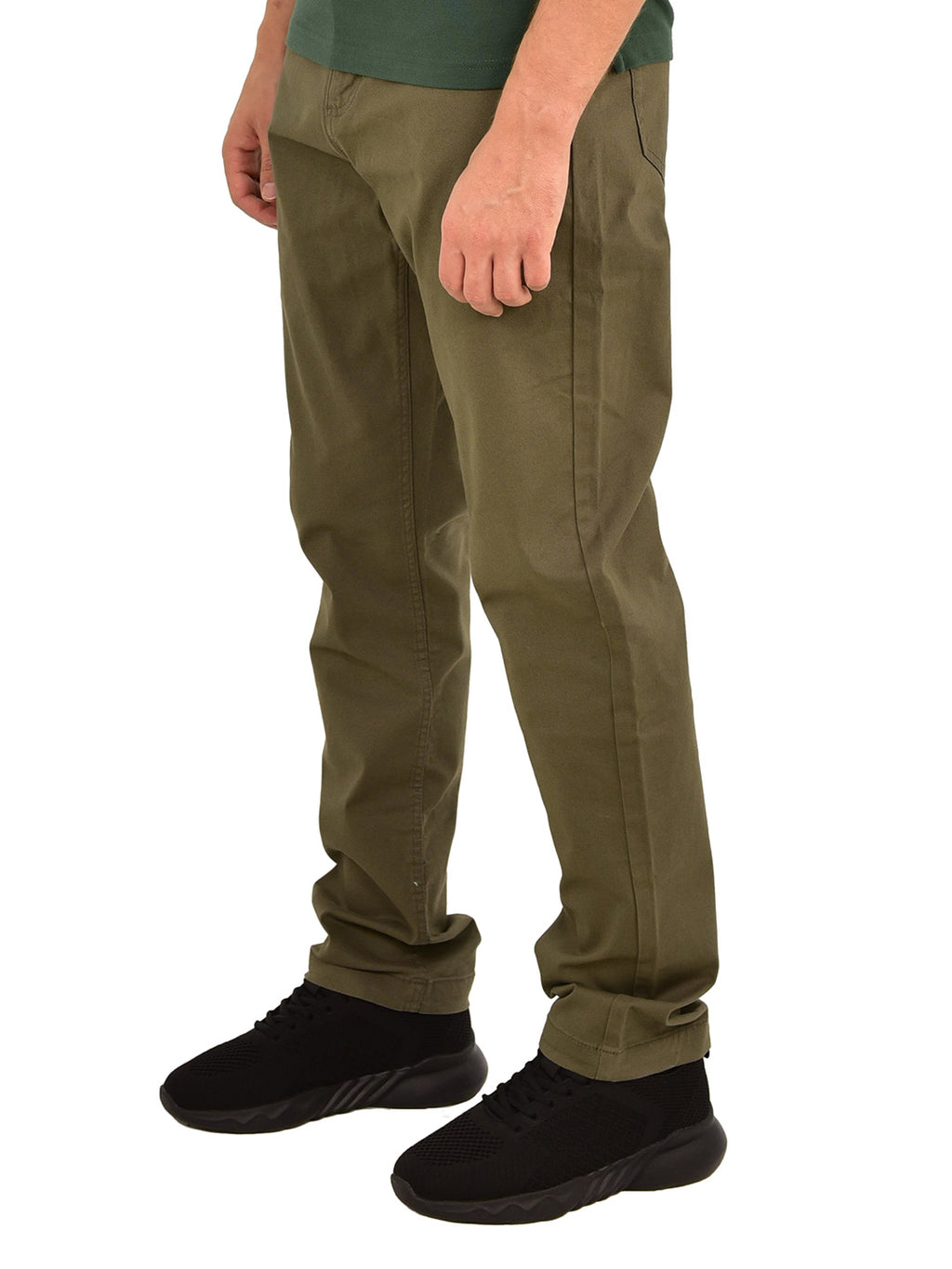 Men's Stretchy Mid Rise Khakis