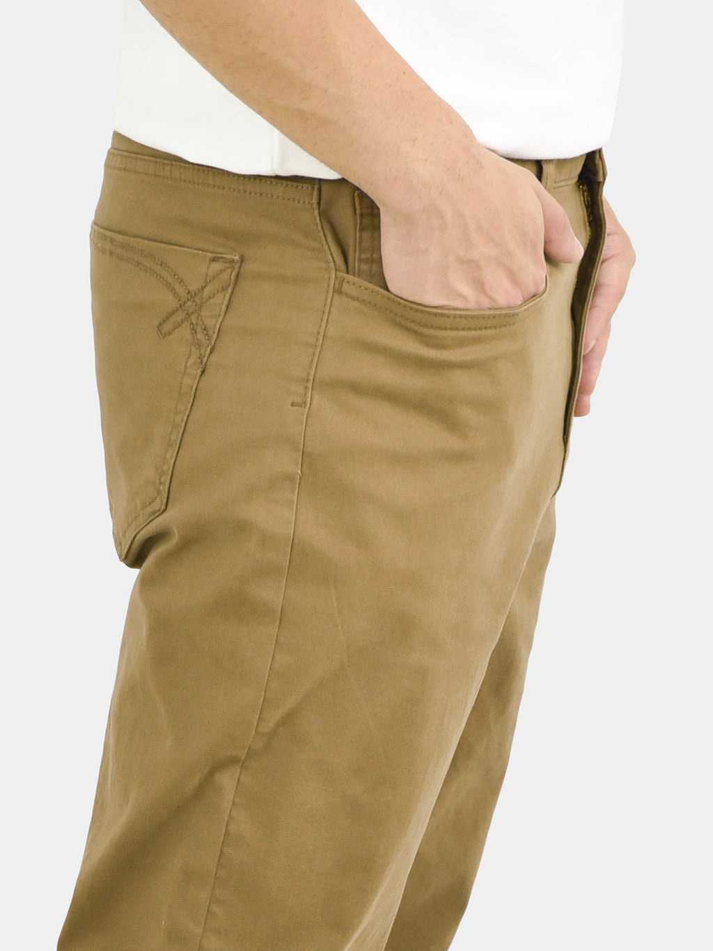 Men's Stretchy Mid Rise Khakis