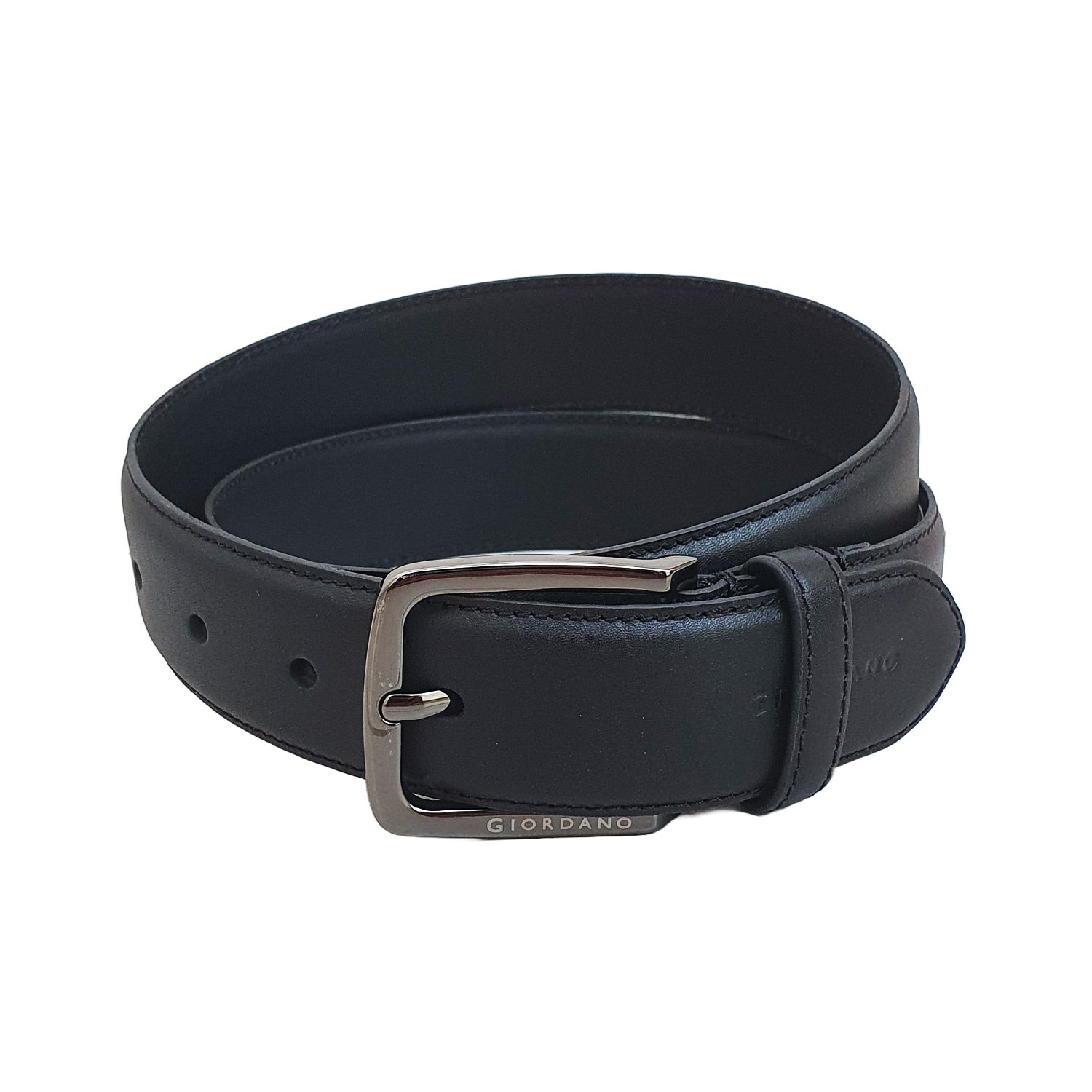 Giordano Men's Casual Leather Belt-Black