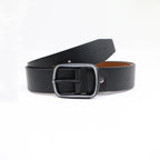 Men Leather Reversible Twist Buckle Belt
