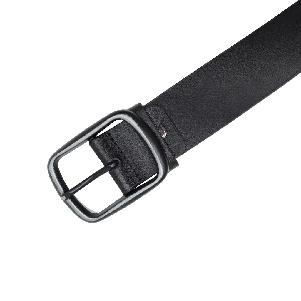 Men Leather Reversible Twist Buckle Belt