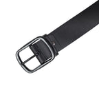 Men Leather Reversible Twist Buckle Belt