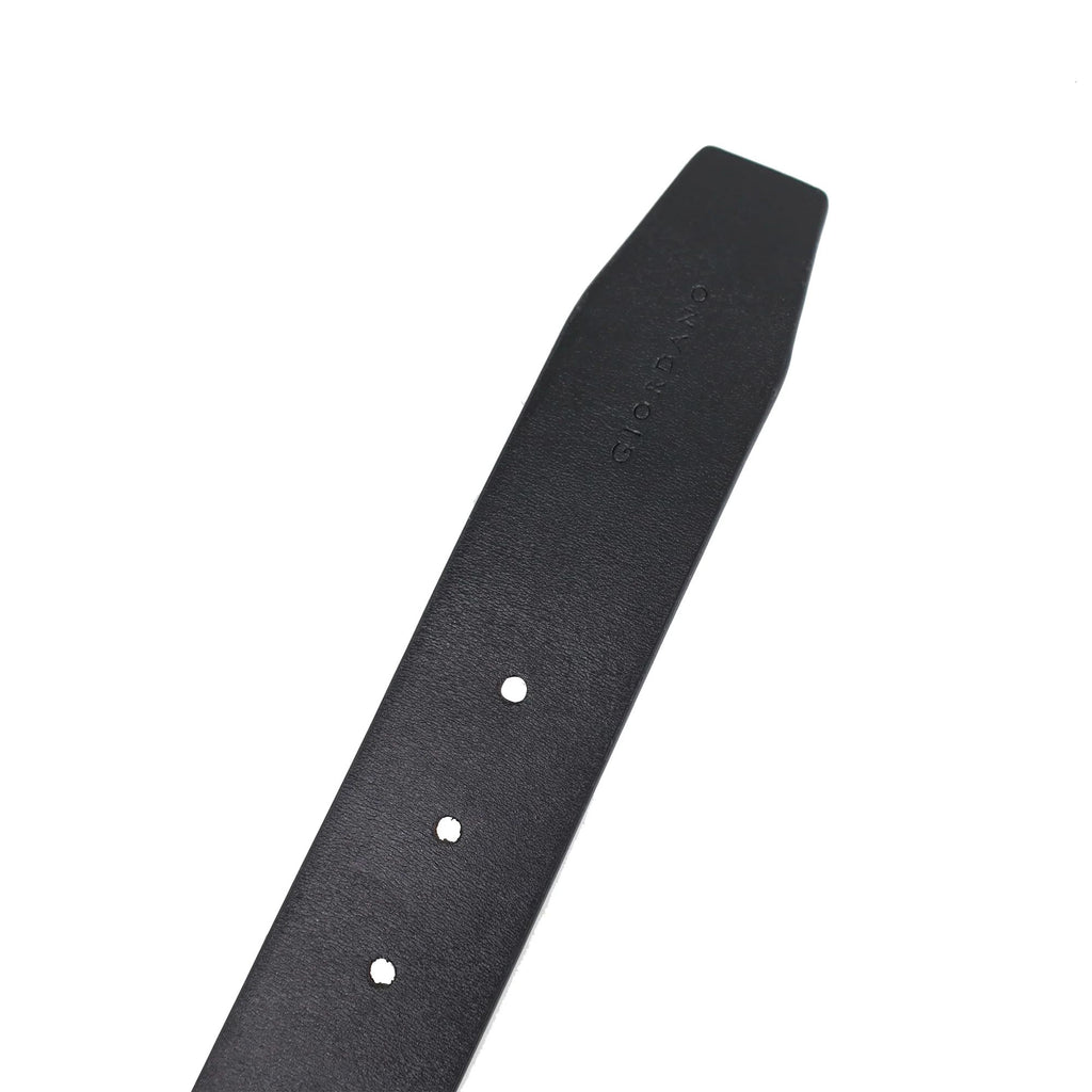 Men Leather Reversible Twist Buckle Belt