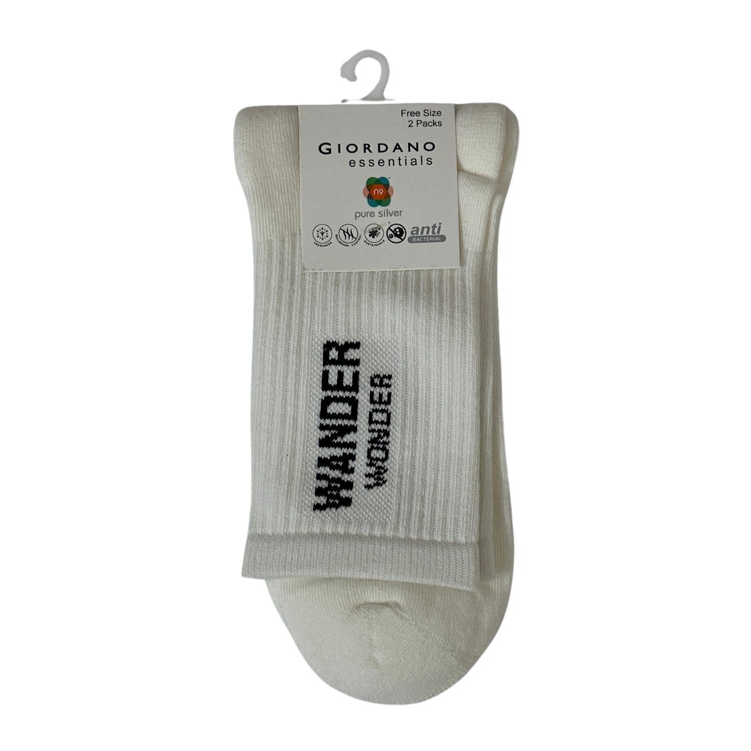 Wander Wonder Collection Longer Socks - 2 Pack, Cotton Polyester Elastane Blend