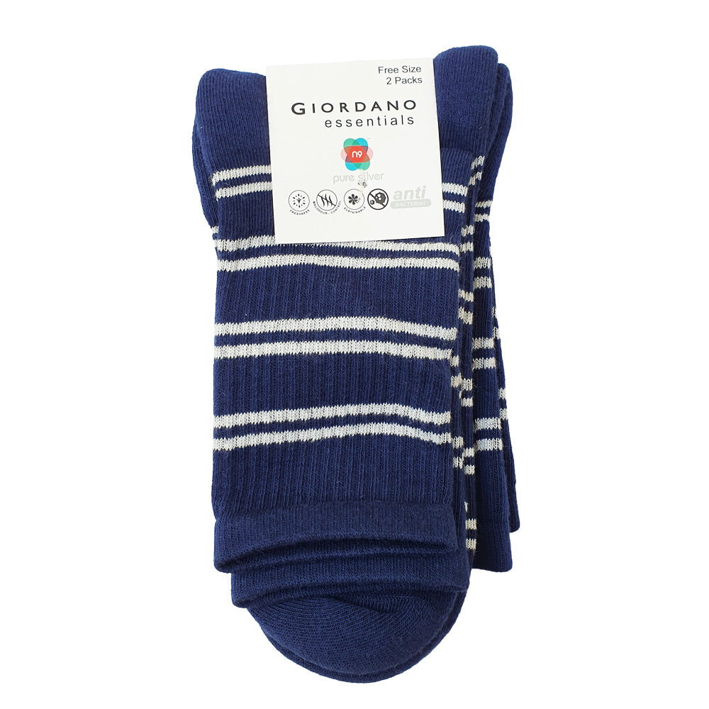 2-Pack Cotton-Blend Mid-Length Socks – Essentials Collection