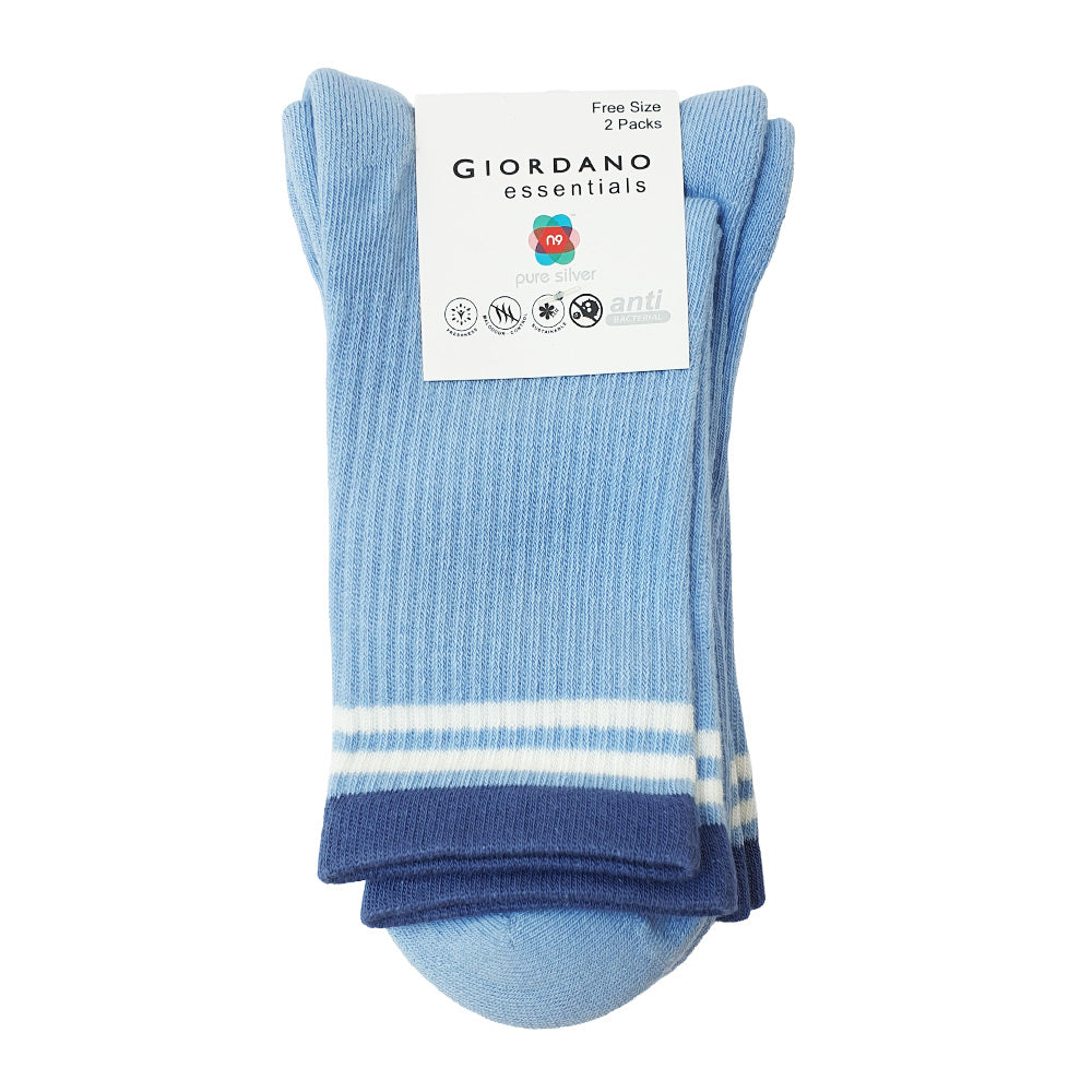 2-Pack Cotton-Blend Mid-Length Socks – Essentials Collection