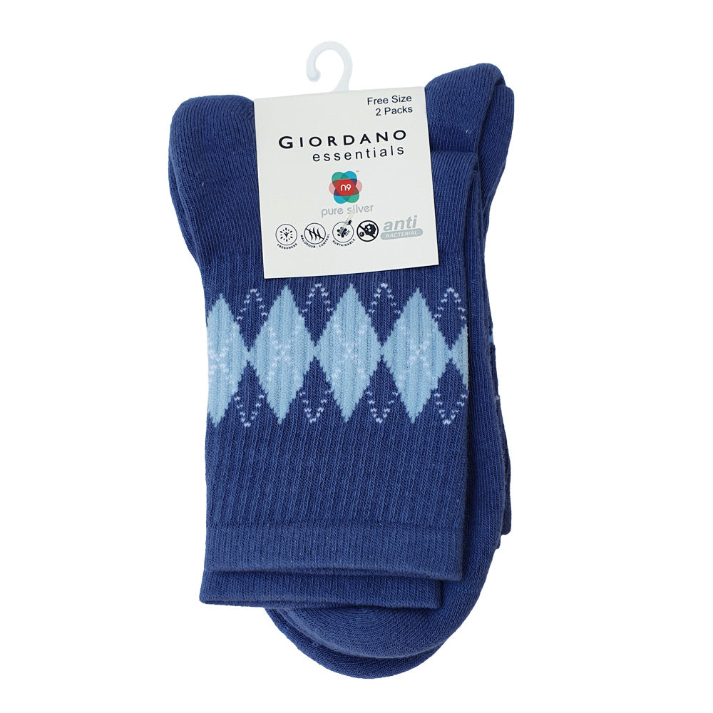 2-Pack Cotton-Blend Mid-Length Socks – Essentials Collection