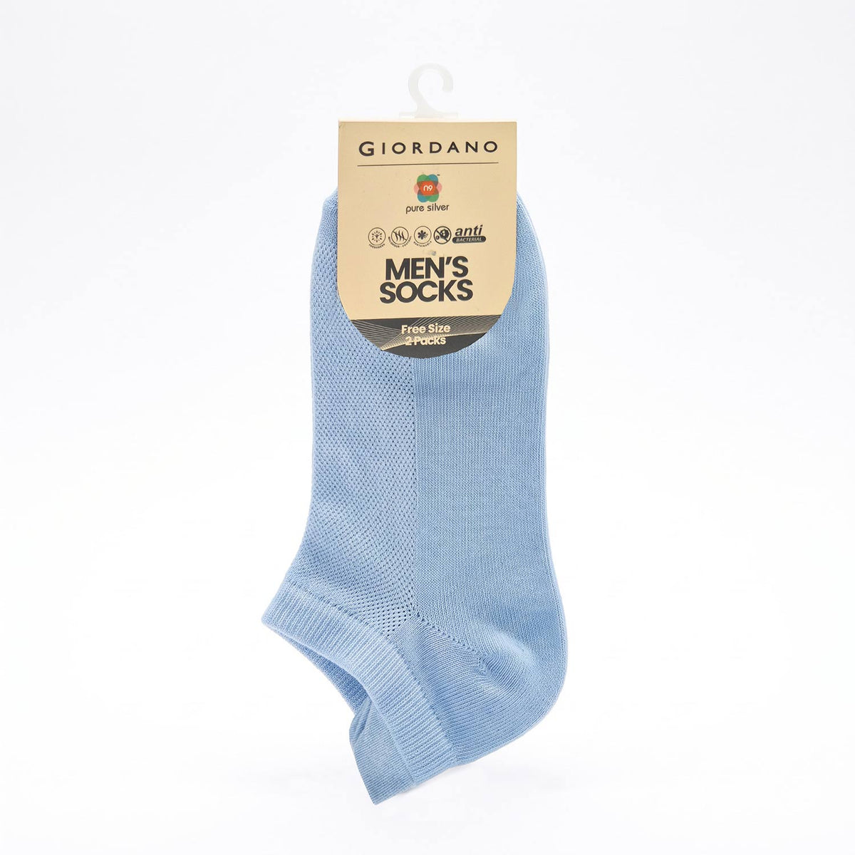 Unisec 2-Pack Low Cut Ped Socks with Soft Stretch Comfort