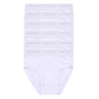 Giordano Men's Classic Rib Briefs - 6-Pack, Cotton, Jacquard Waistband-White