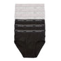 Giordano Men's Classic Rib Briefs - 6-Pack, Cotton, Jacquard Waistband-Multicolor