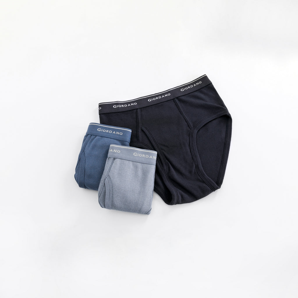 Men's Classic Rib Briefs - 6-Pack, Cotton, Jacquard Waistband