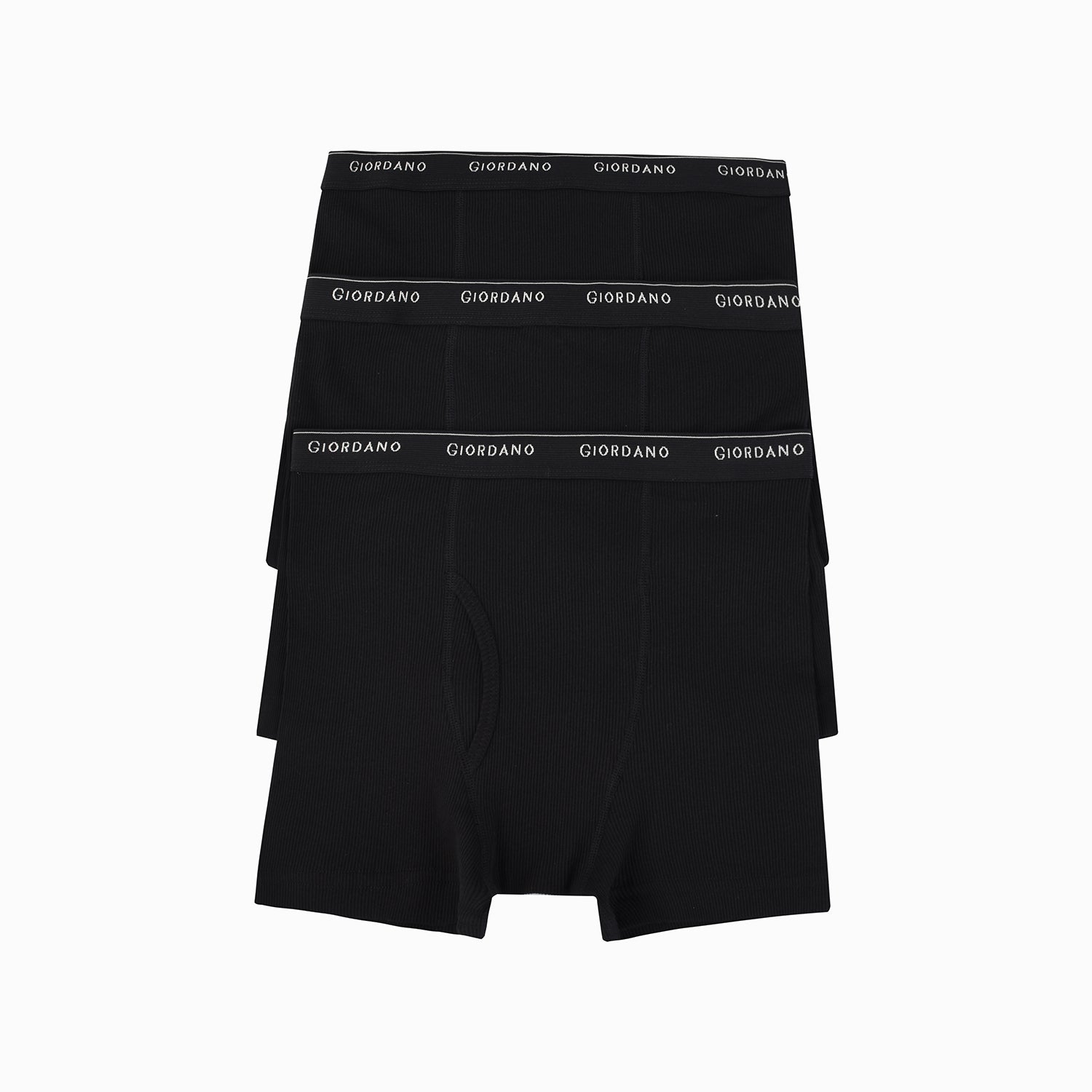Giordano Men's Trunks (3-In-A-Pack)-Black