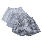 Men's Cotton Contrast Color Boxers (3Pcs/Pack)