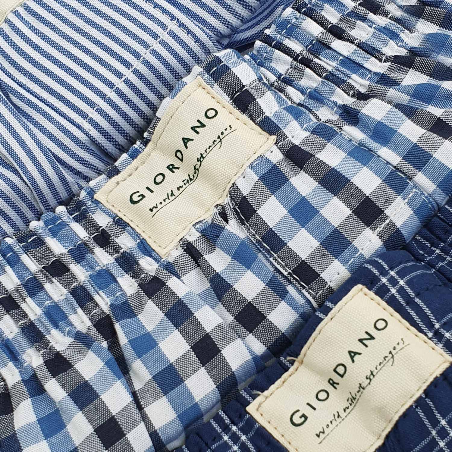 Men's Cotton Contrast Color Boxers (3Pcs/Pack)