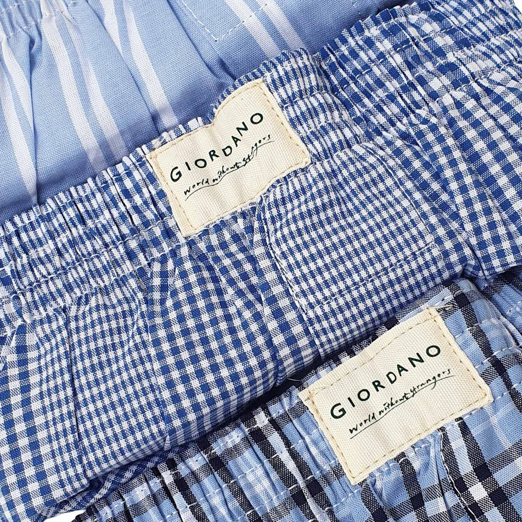 Men's Cotton Contrast Color Boxers (3Pcs/Pack)