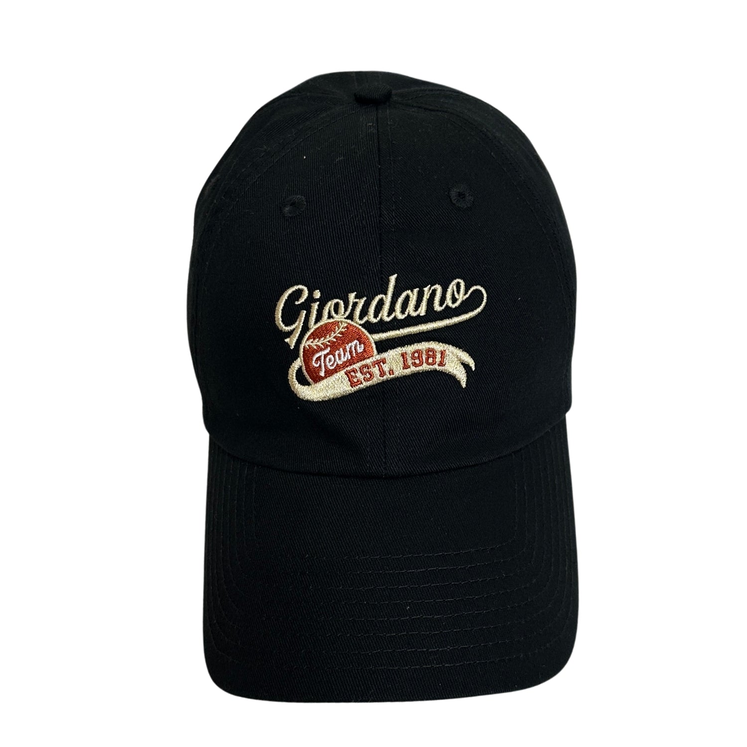 Unisex Cotton Cap With Baseball Embroidery