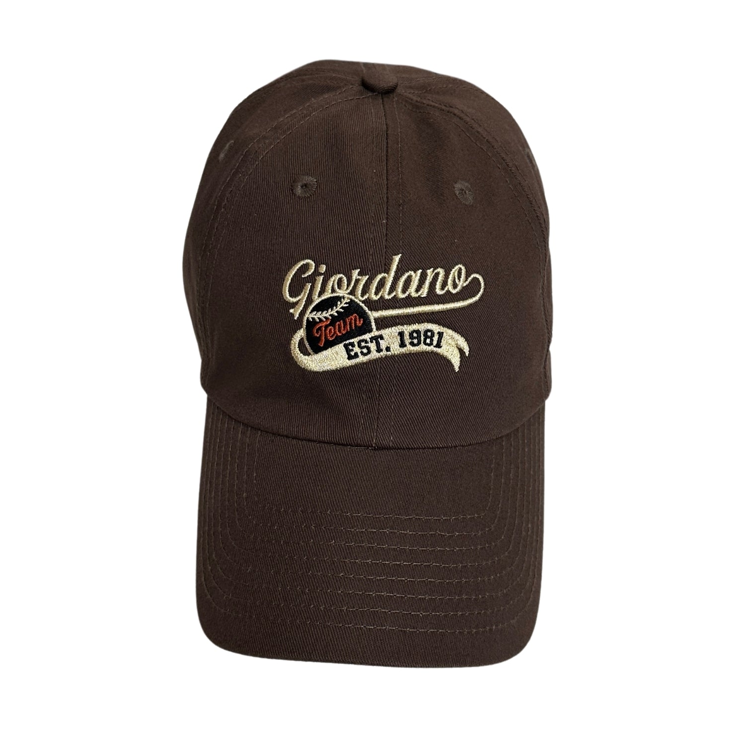 Unisex Cotton Cap With Baseball Embroidery