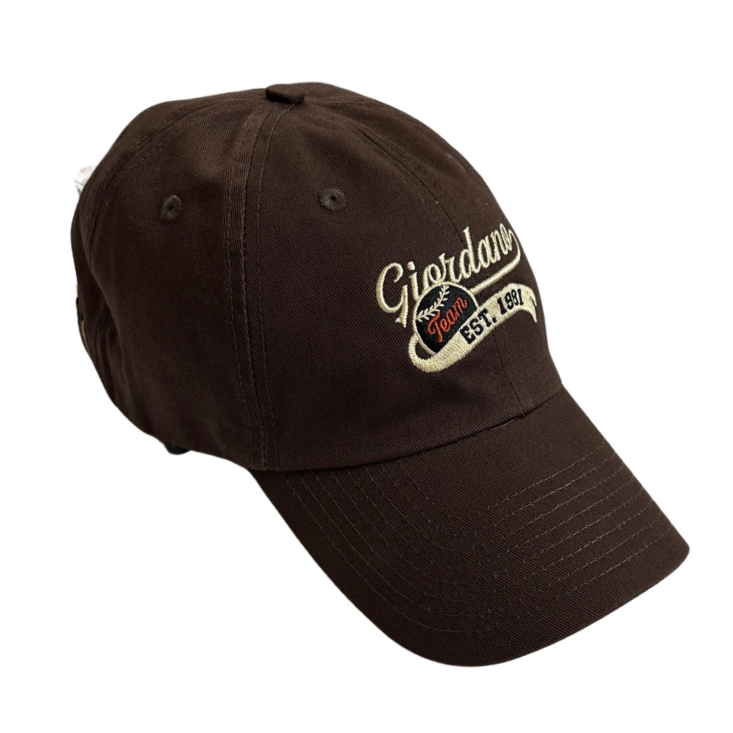 Unisex Cotton Cap With Baseball Embroidery