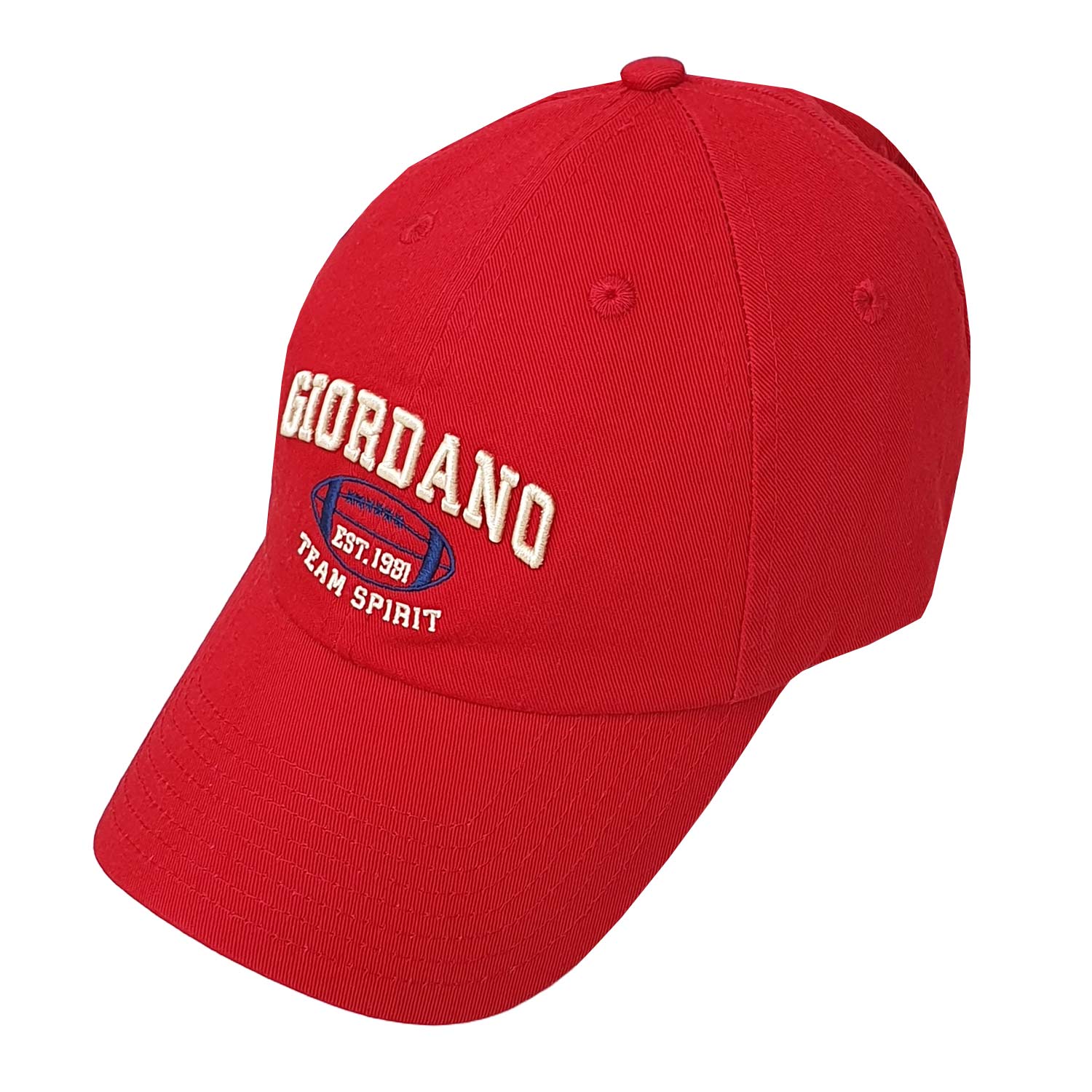 Giordano Cotton 3D Embroidered Cap: Classic Style, Premium Detailing