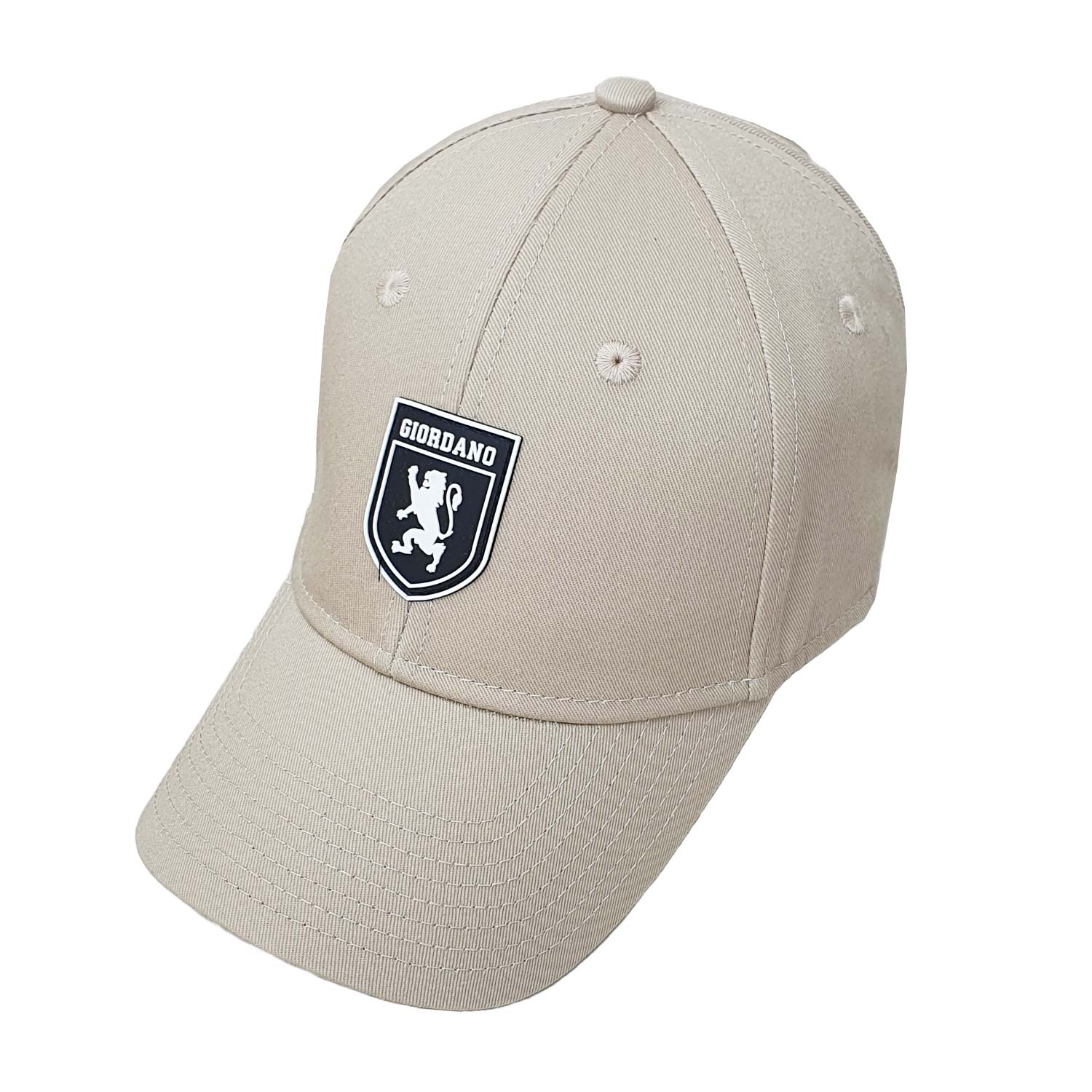 Cotton Twill Cap With Rubber Badge