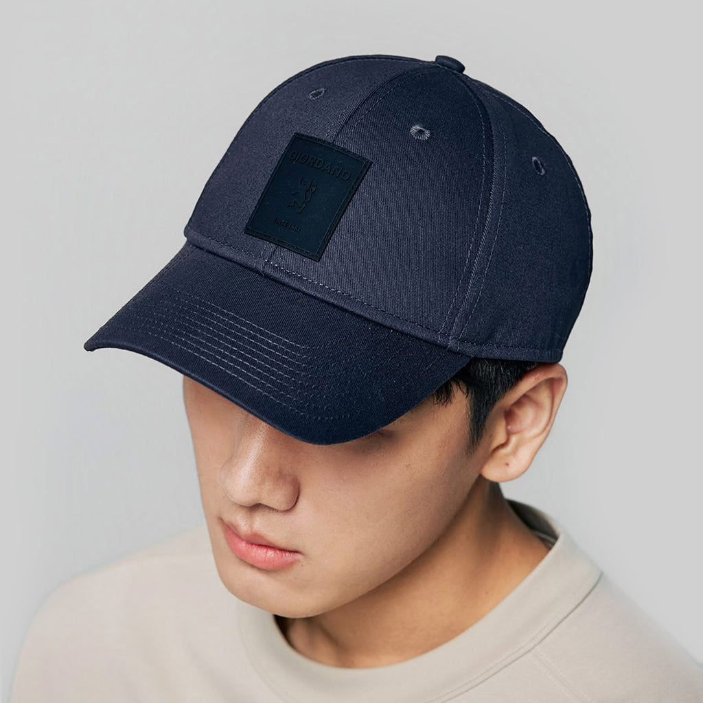Unisex Cotton Rubber Badge Baseball Cap