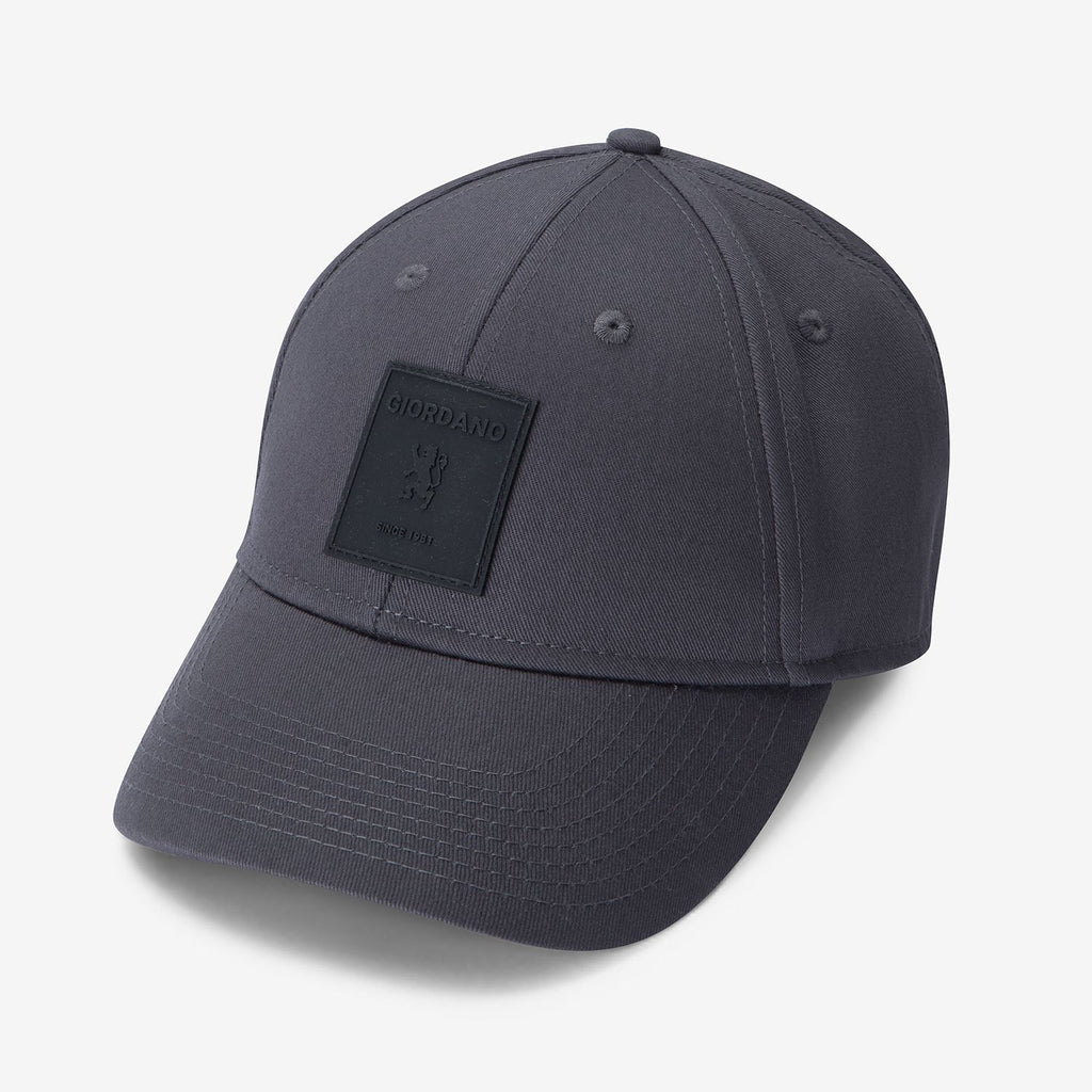 Unisex Cotton Rubber Badge Baseball Cap